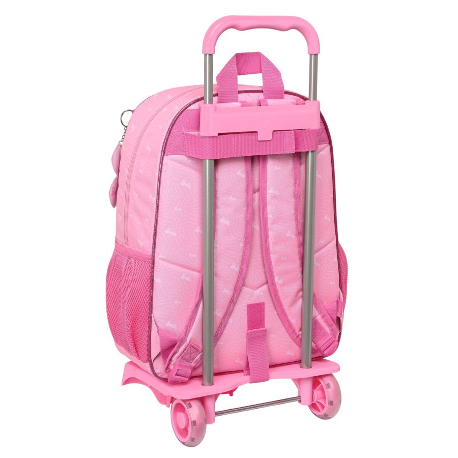 Skolerygsk med Hjul Barbie Girl Pink 33 x 42 x 14 cm #3