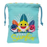 Madkasse med tilbehr Baby Shark Surfing 20 x 25 x 1 cm sk (sack) Bl Hvid #1