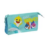 Dobbelt carry-all Baby Shark Surfing Bl Hvid 22 x 12 x 3 cm #1