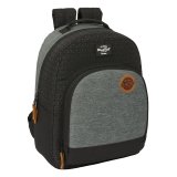Skoletaske BlackFit8 Old school Sort Gr 32 x 42 x 15 cm #1