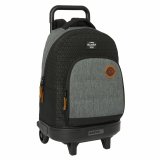 Skolerygsk med Hjul BlackFit8 Old school Sort Gr 33 x 45 x 22 cm #1