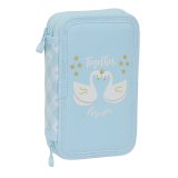 Dobbelt penalhus Glow Lab Cisnes Bl 12.5 x 19.5 x 4 cm (28 Dele) #1