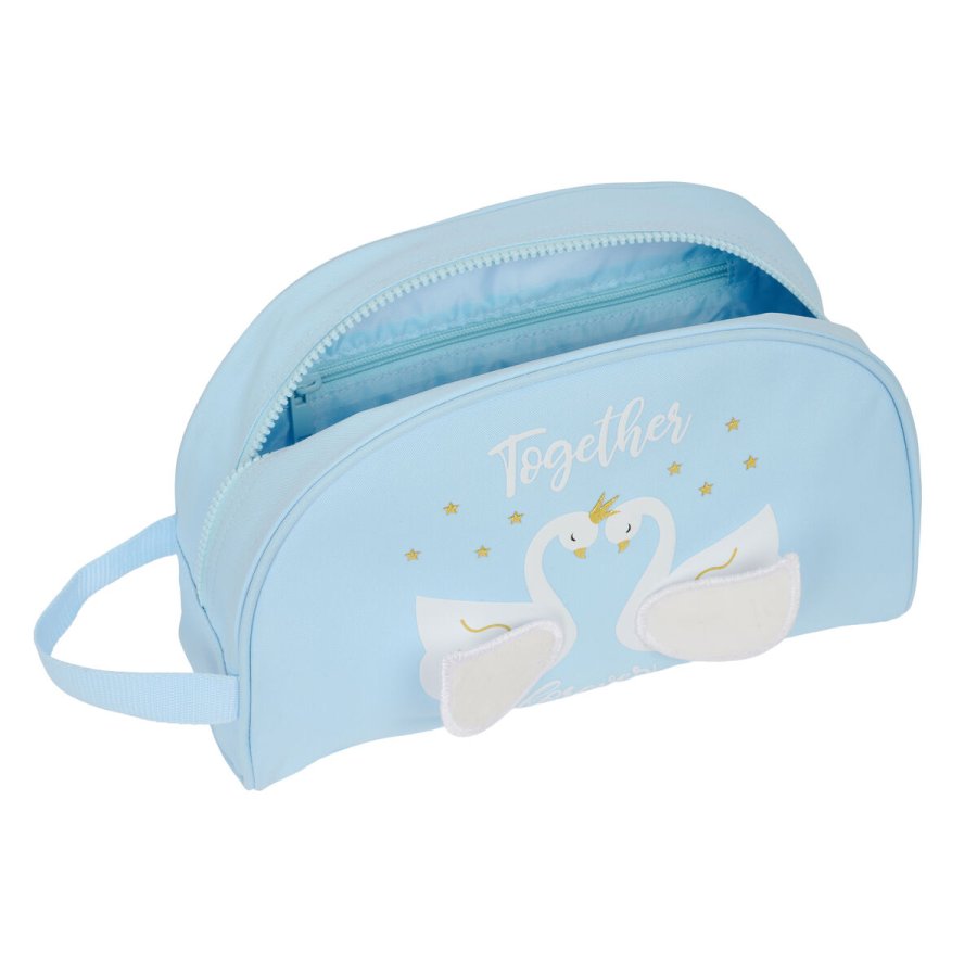 Skoletoilettaske Glow Lab Cisnes Lysebl 28 x 18 x 10 cm #4