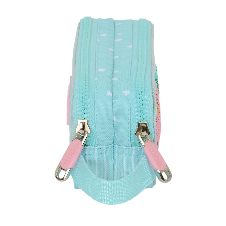 Dobbelt carry-all Moos Butterflies Lysebl 21 x 8 x 6 cm #2