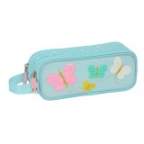 Dobbelt carry-all Moos Butterflies Lysebl 21 x 8 x 6 cm #1
