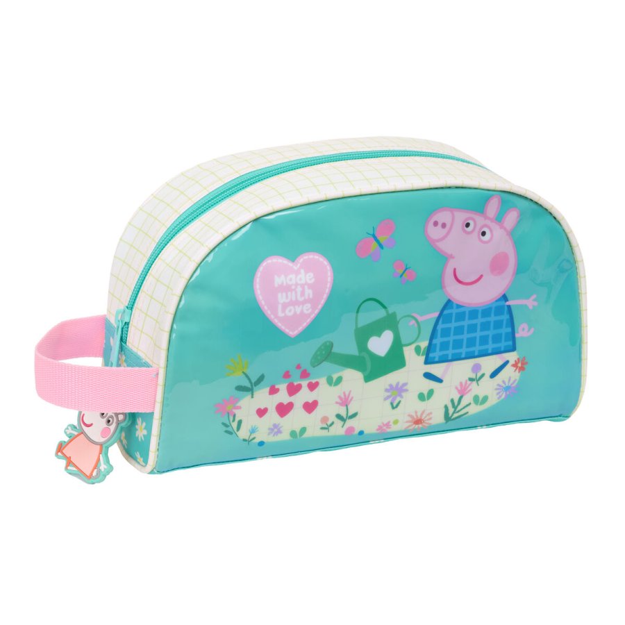 Rejsetoilettaske Peppa Pig Pretty flowers Gul Mint 26 x 16 x 9 cm #1