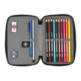 Dobbelt penalhus Real Betis Balompi Sort Lime 12.5 x 19.5 x 4 cm (28 Dele) #4