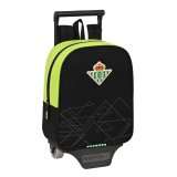 Skolerygsk med Hjul Real Betis Balompi Sort Lime 22 x 27 x 10 cm #1