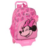 Skolerygsk med Hjul Minnie Mouse Loving Pink 33 x 42 x 14 cm #1