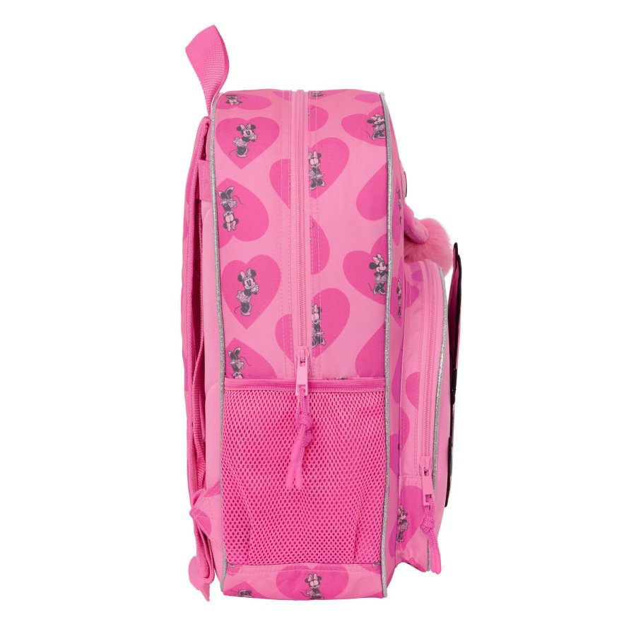 Skoletaske Minnie Mouse Loving Pink 33 x 42 x 14 cm #3