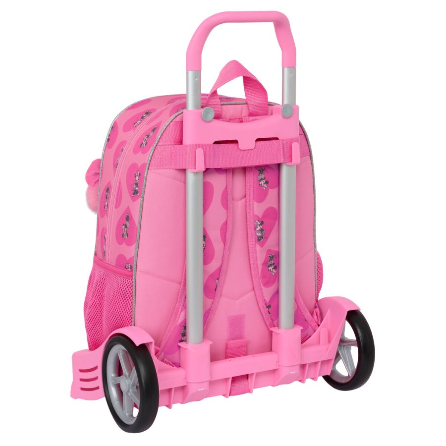 Skolerygsk med Hjul Minnie Mouse Loving Pink 33 x 42 x 14 cm #3