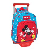 Skolerygsk med Hjul Mickey Mouse Clubhouse Fantastic Bl Rd 28 x 34 x 10 cm #1