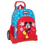 Skolerygsk med Hjul Mickey Mouse Clubhouse Fantastic Bl Rd 33 x 42 x 14 cm #1