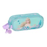 Dobbelt carry-all Frozen Hello spring Lysebl 21 x 8 x 6 cm #1
