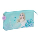 Tredobbelt bretaske Frozen Hello spring Lysebl 22 x 12 x 3 cm #1