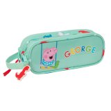 Dobbelt carry-all Peppa Pig George Mint 21 x 8 x 6 cm #1