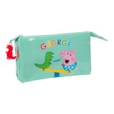 Dobbelt carry-all Peppa Pig George Mint 22 x 12 x 3 cm #1