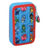 Dobbelt penalhus PJ Masks Bl 12.5 x 19.5 x 4 cm (28 Dele) #2