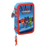 Dobbelt penalhus PJ Masks Bl 12.5 x 19.5 x 4 cm (28 Dele) #1