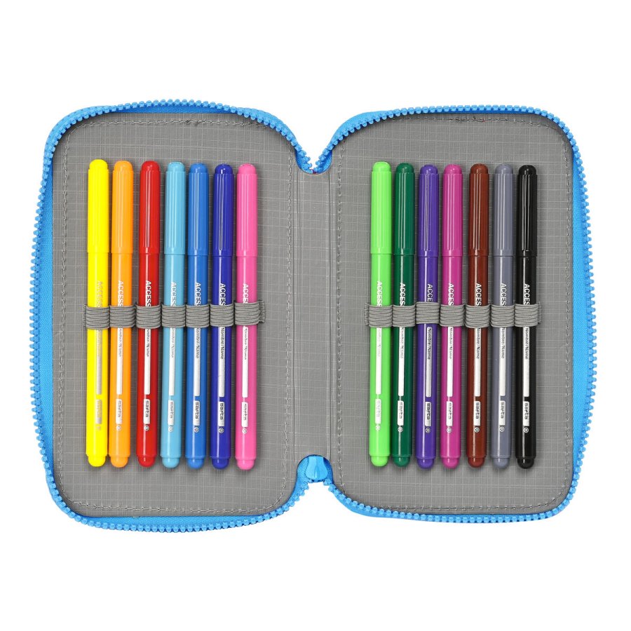 Dobbelt penalhus PJ Masks Bl 12.5 x 19.5 x 4 cm (28 Dele) #5