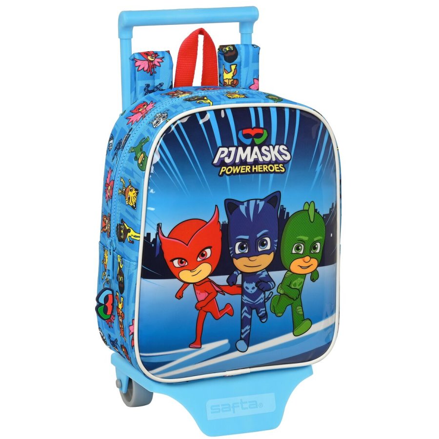 Skolerygsk med Hjul PJ Masks Bl 22 x 27 x 10 cm #1