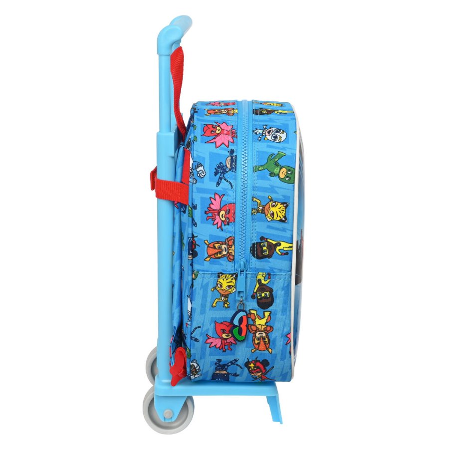 Skolerygsk med Hjul PJ Masks Bl 22 x 27 x 10 cm #3
