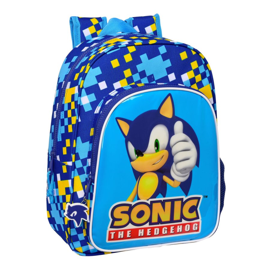 Skoletaske Sonic Speed 26 x 34 x 11 cm Bl #1