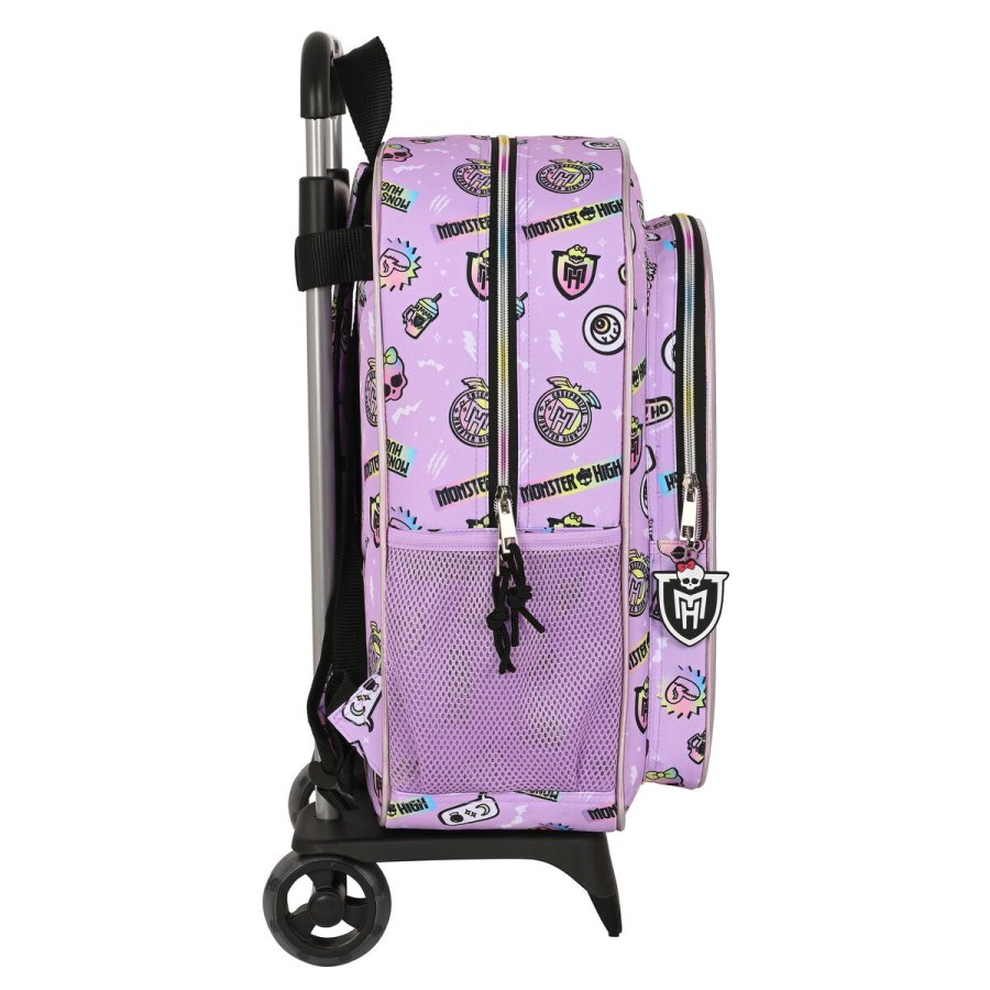 Skolerygsk med Hjul Monster High Best boos Syren 33 x 42 x 14 cm #2