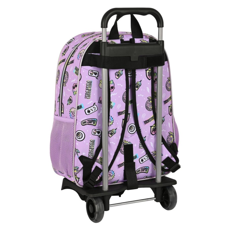 Skolerygsk med Hjul Monster High Best boos Syren 33 x 42 x 14 cm #3