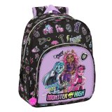 Skoletaske Monster High Creep Sort 28 x 34 x 10 cm #1