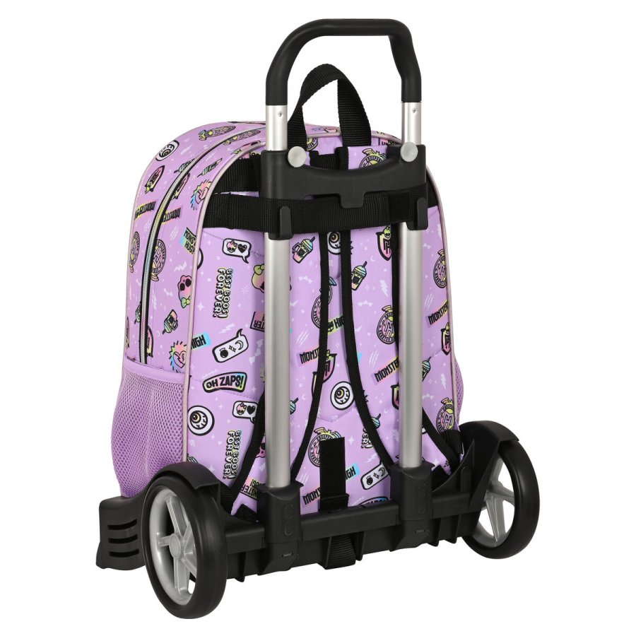 Skolerygsk med Hjul Monster High Best boos Syren 33 x 42 x 14 cm #3