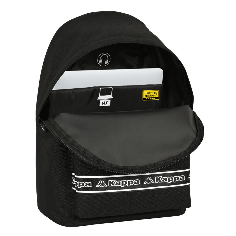 Skoletaske Kappa   31 x 41 x 16 cm Sort #3