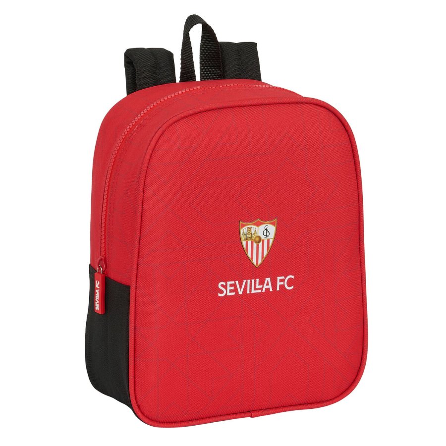 Skoletaske Sevilla Ftbol Club Sort Rd 22 x 27 x 10 cm #1