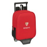 Skolerygsk med Hjul Sevilla Ftbol Club Sort Rd 22 x 27 x 10 cm #1