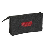Dobbelt carry-all Stranger Things Sort 22 x 12 x 3 cm #3