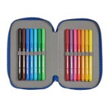 Dobbelt penalhus F.C. Barcelona Bl Rdbrun 12.5 x 19.5 x 4 cm (28 Dele) #5