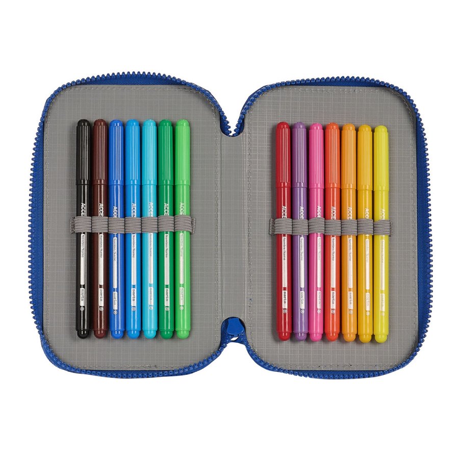 Dobbelt penalhus F.C. Barcelona Bl Rdbrun 12.5 x 19.5 x 4 cm (28 Dele) #5