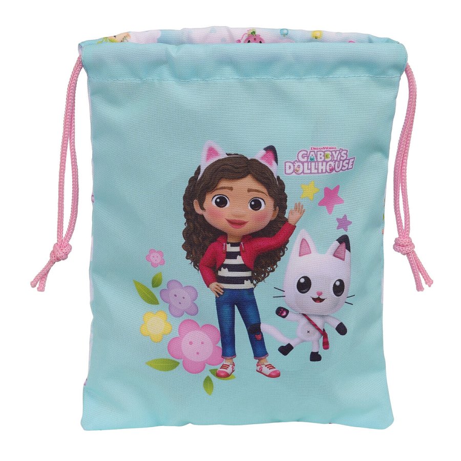 Madkasse med tilbehr Gabby's Dollhouse Lysebl Polyester 300D 20 x 25 cm #1