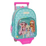 Skolerygsk med Hjul Rainbow High Paradise Turkisbl 28 x 34 x 10 cm #1