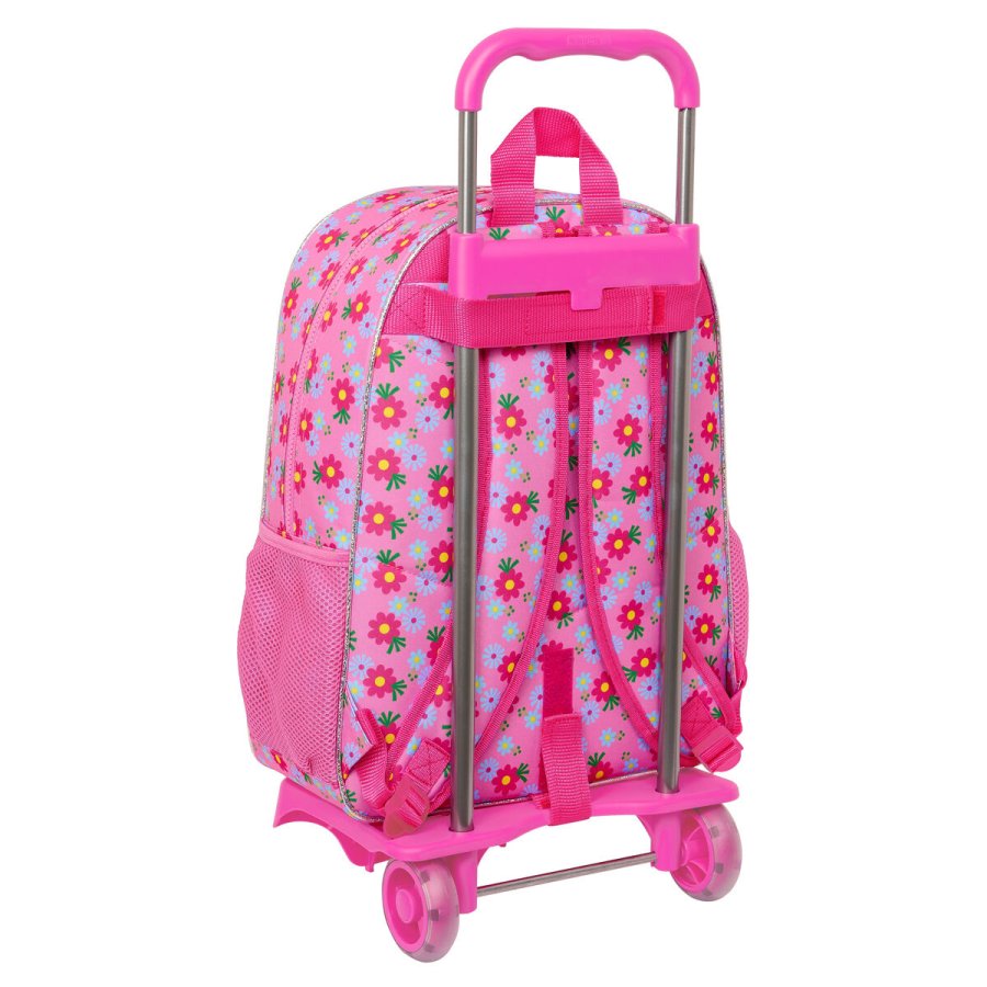 Skolerygsk med Hjul Trolls Pink 33 x 42 x 14 cm #2