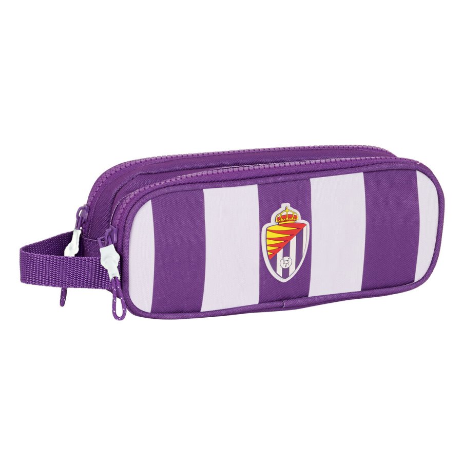 Dobbelt carry-all Real Valladolid C.F. Hvid Lilla 21 x 8 x 6 cm #1