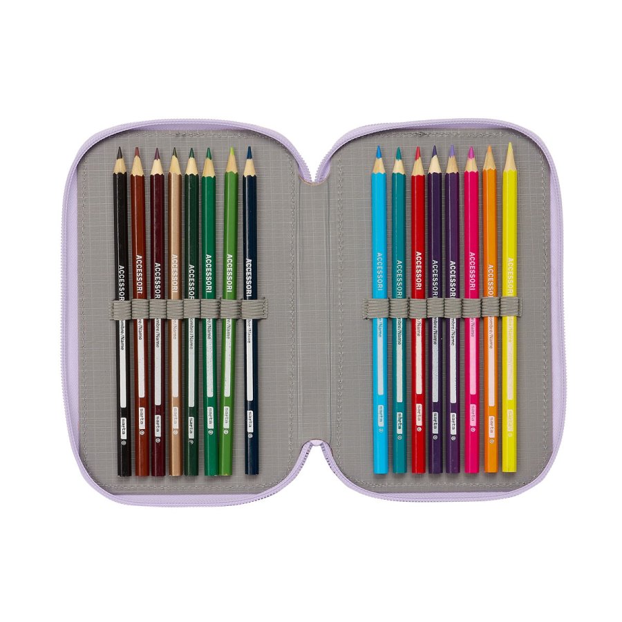 Tredobbelt Penalhus Wish Syren 12.5 x 19.5 x 5.5 cm (36 Dele) #6