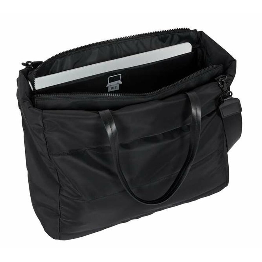 Taske med lomme til brbar computer Mickey Mouse Teen Mood Sort 40 x 31 x 17 cm Med puder #2