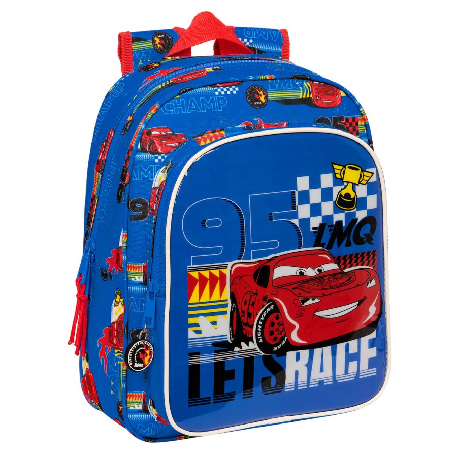 Skoletaske Cars Race ready Bl 27 x 33 x 10 cm #1