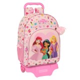 Skolerygsk med Hjul Disney Princess Summer adventures Pink 33 x 42 x 14 cm #1