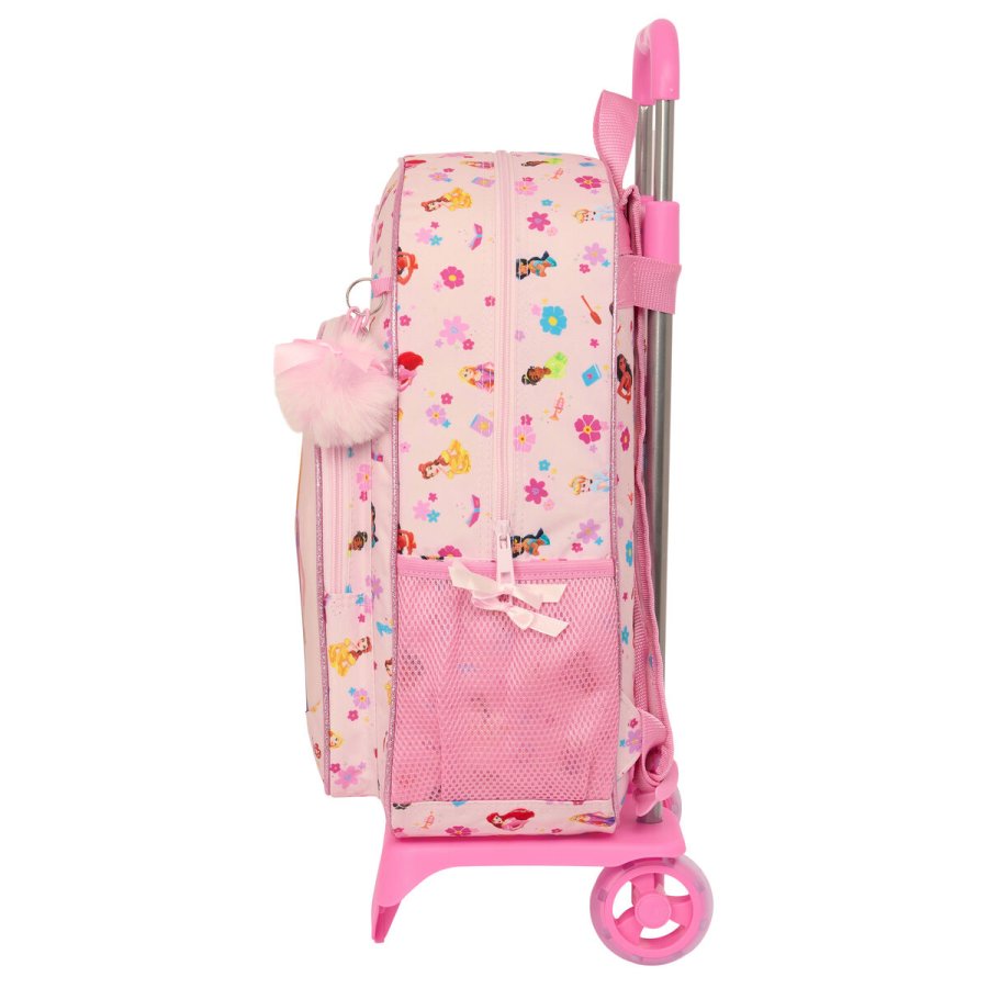 Skolerygsk med Hjul Disney Princess Summer adventures Pink 33 x 42 x 14 cm #3