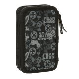 Dobbelt penalhus Paul Frank Join the fun Sort 12.5 x 19.5 x 4 cm (28 Dele) #5