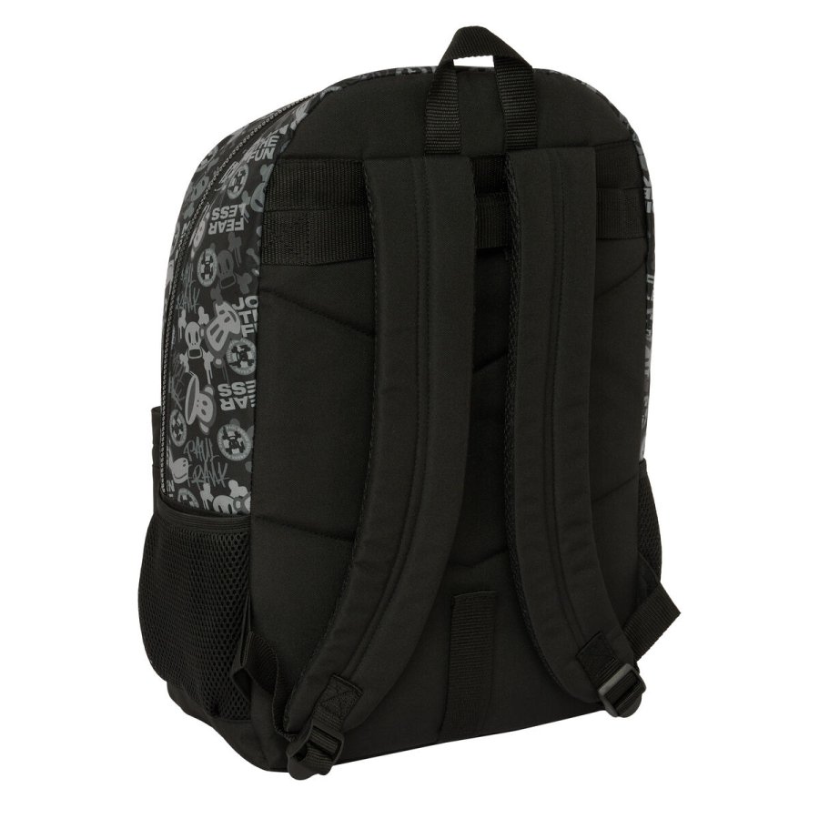 Skoletaske Paul Frank Join the fun Sort 30 x 46 x 14 cm #2