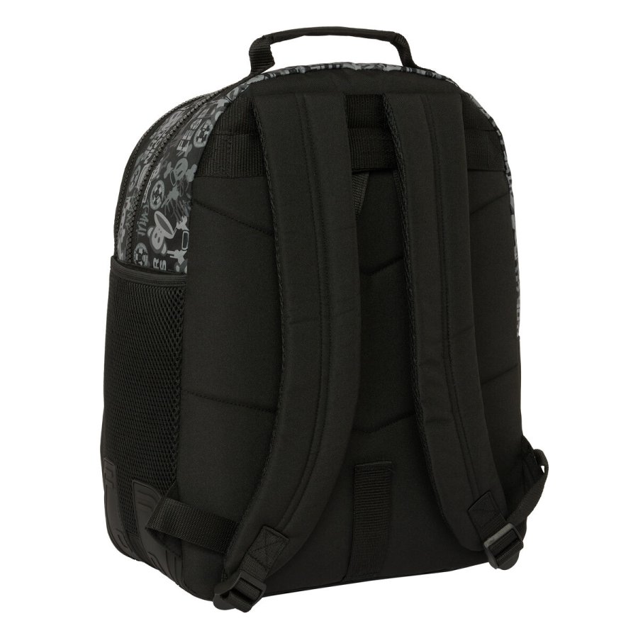 Skoletaske Paul Frank Join the fun Sort 32 x 42 x 15 cm #2