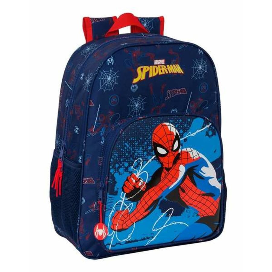 Skoletaske Spider-Man Neon Marinebl 33 x 42 x 14 cm #1